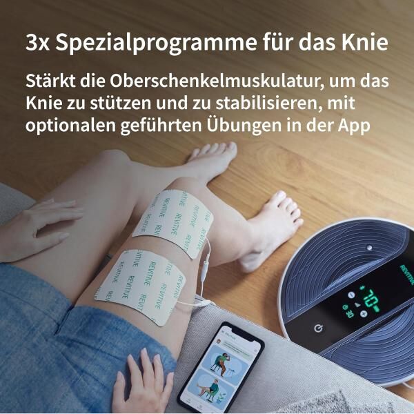 REVITIVE Medic Coach Durchblutungs-Stimulator appgesteuert für Beine und Knie