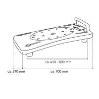 Vorschau: RIDDER Badewannen-Brett Sam mit Haltegriff, Abmessung Sitzfläche: ca. 70 x 31 cm