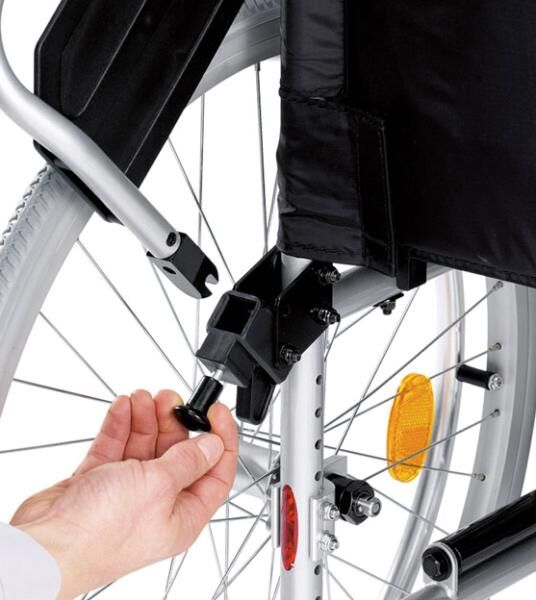 Bischoff & Bischoff Pyro Light Leichtgewicht-Rollstuhl mit Kniehebelbremse und Trommelbremse