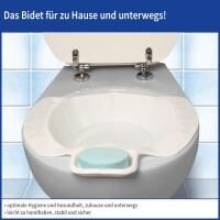Vorschau: Vital Comfort Bidet-Einsatz mit Seifenschale einfach auf der WC-Schüssel platzieren