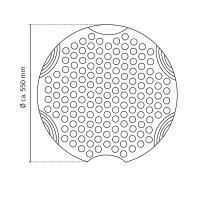 Vorschau: RIDDER Duscheinlage TecnoPlus Größe: ca. Ø 55 cm mit Saugnäpfen, komfortabel und hautsympathisch