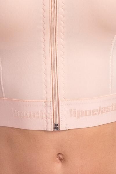 lipoelastic MTf Smooth Comfort postoperative Kompressionsweste mit Daumenschlaufe u. Reißverschluss