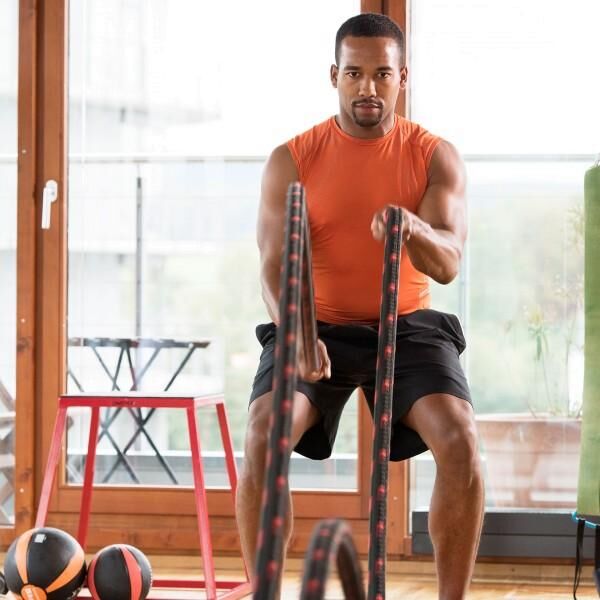 ARTZT vitality Battle Rope Trainingsseil mit ergonomischen Griffen