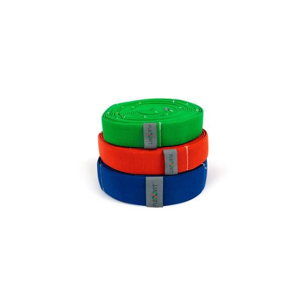 FLEXVIT Fitnessband MULTI 3er Set - orange, grün, blau
