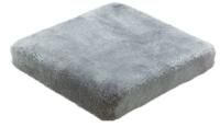 MORITZ REHAHILFEN Latex-Komfort-Kissen mit Echt-Lammfell-Bezug 43 x 43 x 5 cm