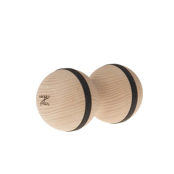 ARTZT vitality Duoholz Faszienrolle für parallel verlaufende Muskeln u. löst Verspannungen