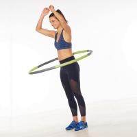 Vorschau: ARTZT vitality Fitnessreifen/Hula Hoop grün grau, Durchmesser: 100 cm, einfach zerlegbar