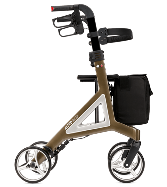 BB Alevo Alu Leichtgewichtrollator mit Komfortsitz inkl. Tasche, faltbar, Sitzhöhe 51 o. 58,5 cm