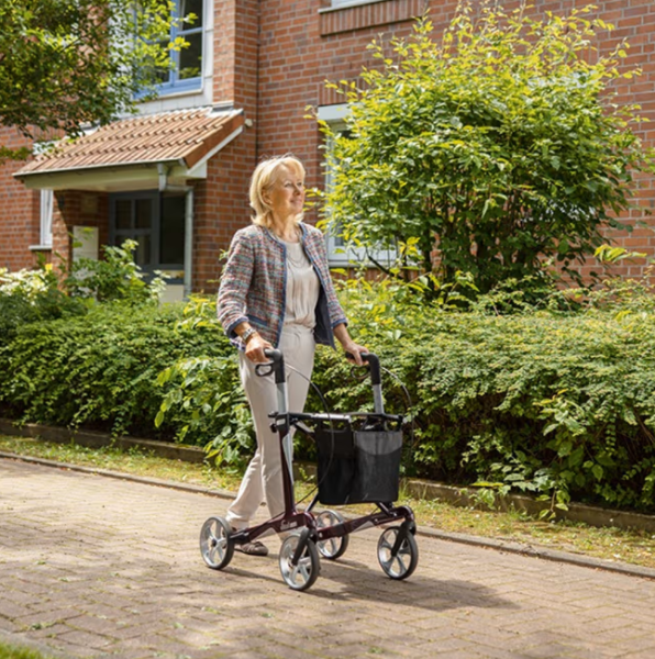 RUSSKA Vital Plus Carbon-Rollator mit weichen Rädern, versch. Sitzhöhen und Farben
