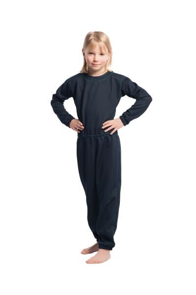 suprima Pflegeoverall CarePlus zerreißfest für Kinder mit Sicherheitsknopf, blau