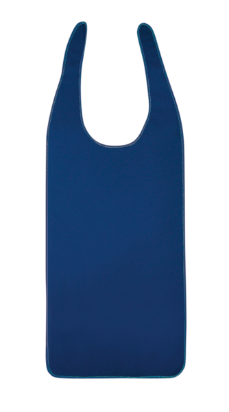 suprima Ess-Schürze/Lätzchen Polyurethan mit Schlaufenverschluss, Farbe marine, Größe 100x40 cm