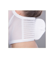 Vorschau: lipoelastic FM Extra postoperative Kompressions-Gesichtsbandage mit Klettverschluss weiß