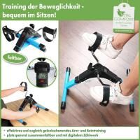 Vorschau: Vital Comfort faltbarer Pedaltrainer für gelenkschonendes Training, blau
