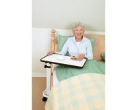 Vorschau: RUSSKA Beistell-Tisch Betttisch Comfort weiß o. Buche mit Rollen, Höhe: 66 - 98 cm u. Kippfunktion