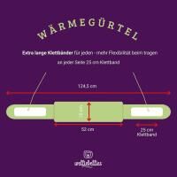 Vorschau: COSELLE Wärmegürtel mit Bio-Hirse Füllung, für Rücken, Bauch oder Unterleib, bis zu 90 min. Wärme