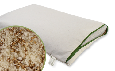 Mudis Natur-Schlafkissen versch. Größen, Füllung: Bio-Dinkelspelzen und Schafschurwolle