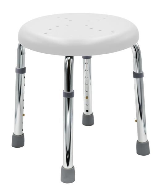 RIDDER Bad-Hocker Go höhenverstellbar in 8 Stufen mit rutschhemmenden Fußstopfen und Sitzfläche