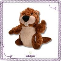 Vorschau: welliebellies® "Biber groß" Wärmekuscheltier mit Bio-Hirse-Füllung, spendet bis zu 90 min Wärme