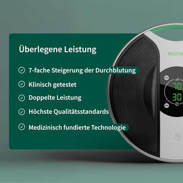 REVITIVE Medic, Durchblutungs-Stimulator Unterstützung für gesunde Beine und Füße