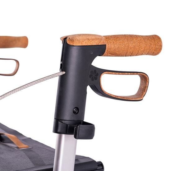 SALJOL CR54 faltbarer Carbonrollator mit Gangschaltung und Bremsen inkl. Einkaufstasche