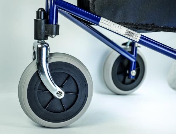 Actimo Delta Blau Rollator mit 3 Rädern für hohe Wendigkeit, faltbar