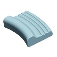 Vorschau: ANTAR Orthopädisches Schlafkissen mit Memory-Effekt, 44 x 30 x 7-11 cm, Bezug abnehmbar