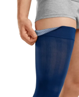 Vorschau: medi Rehab one lime/blue Kompressionsstrumpf zur Oedemtherapie