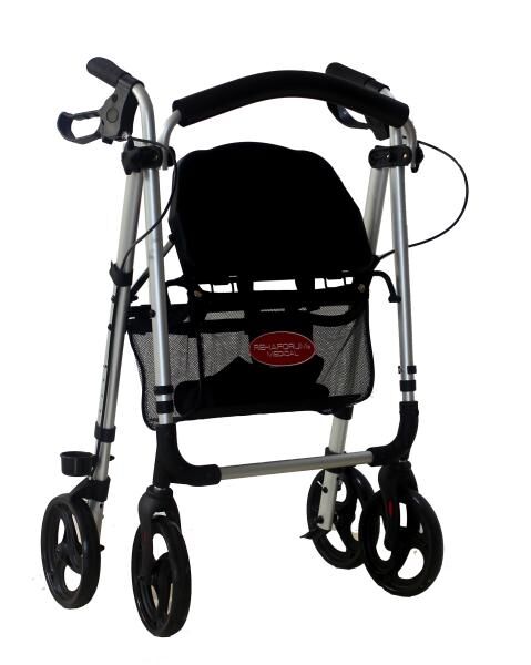 Rehaforum Actimo Light Leichtgewicht-Rollator, Max. Belastung 136 kg, Silber