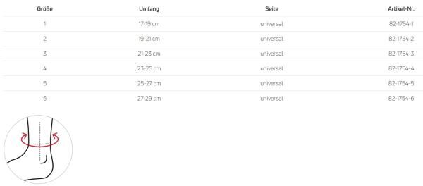 DONJOY® MalleoForce® Sprunggelenkbandage mit Silikon-Pelotte stabilisiert den Knöchel