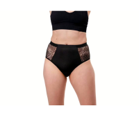 Vorschau: SELENACARE 3er Multipack Periodenunterwäsche Recycled Lace Leaf High Waist mit recycelter Spitze