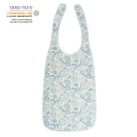 suprima Ess-Schürze/Lätzchen Polyester mit Schlaufenverschluss, weiß bedruckt