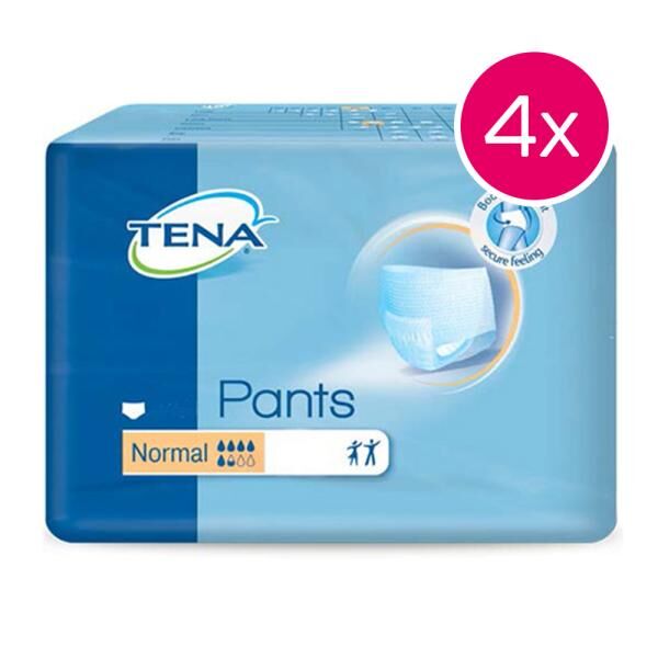 TENA 4x12 Stück PANTS Original Normal Inkontinenz-Pants mittlere bis starke Blasenschwäche
