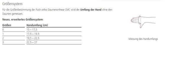 Ofa Push ortho CMC Daumenorthese rechts o. links
