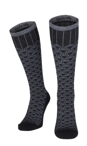 SockWell Deco Dot Damen modische Kompressionsstrümpfe mit leichter Kompression15-20 mmHg black