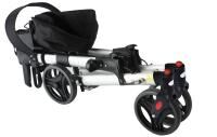 Vorschau: RIDDER Rollator Mio doppelt zusammenfaltbar mit Ankipphilfe, Sitz, Rückengurt u. Reflektoren