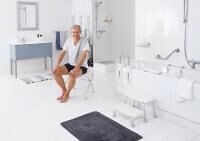 Vorschau: RIDDER Bad-Hocker Sam klapp- und höhenverstellbar, rutschhemmende Sitzfläche