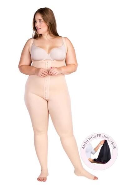 lipoelastic VBfLg Variant High postoperative Kompressionshose für Liposuktion inkl. Anziehhilfe