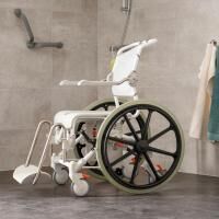 Vorschau: etac Swift Mobil-2 Dusch- Toilettenrollstuhl 24 Zoll mit ergonomischen Sitz u. höhenverstellbar
