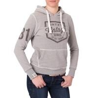 ARTZT Vintage Series Hoodie Kapuzenpullover grau meliert für Damen