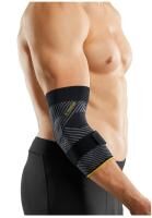 medi Epicomed Emotion 3.0 sportliche Ellenbogenbandage mit 3D Silikon Quarz Pelotte