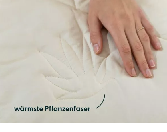 JONA SLEEP Bio Ganzjahres Bettdecke mit hohem Wärmespeichervermögen und für Allergiker geeignet