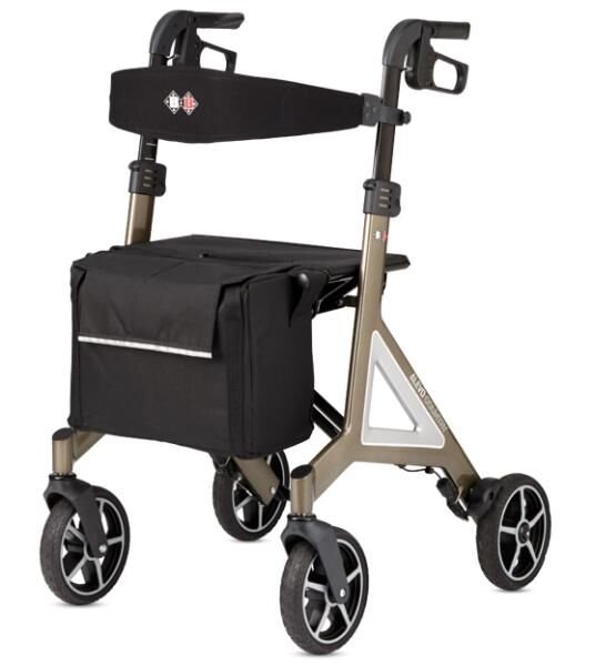 Bischoff & Bischoff Rollator Alevo Country mit Komfortsitz, Sitzhöhe 58,5 cm