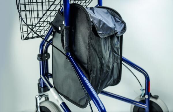 Actimo Delta Blau Rollator mit 3 Rädern für hohe Wendigkeit, faltbar