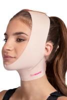LIPOELASTIC FM02 Gesichtsbandage nach Operationen mit Klettverschluss im Nacken und am Kopf