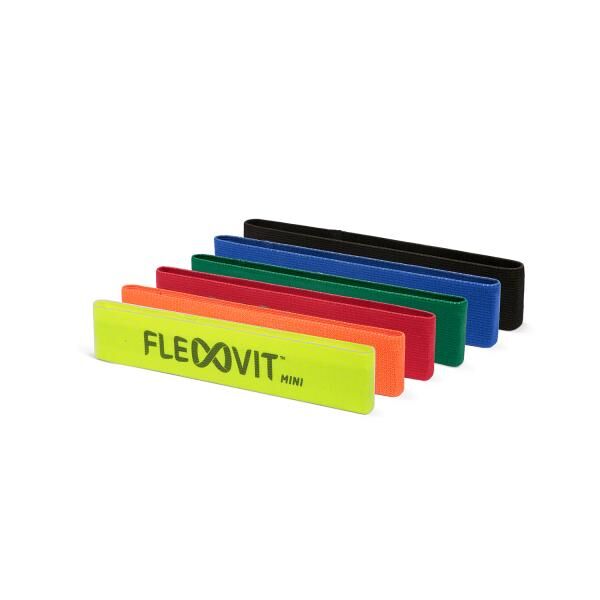 FLEXVIT Fitnessband MINI 6er Set "all-in" für Warmup, Aktivierung und Rehabilitation
