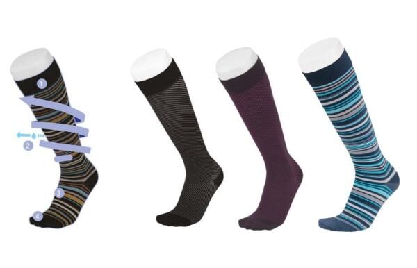 COMPRESSANA Kompressionskniestrumpf Lifestyle Vibe für Freizeit, Reise, Sport und Beruf