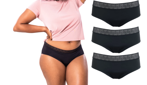 SELENACARE 3er Multipack Periodenunterwäsche Modern Hipster bei leichter bis mittlerer Periode