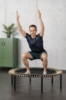 Vorschau: bellicon Trampolin Klassik mit Klappbeinen, 100 cm für Basisübungen, starke Seilringstärke