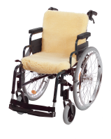 MORITZ REHA-HILFEN Anti-Dekubitus-Rollstuhlauflage 40 x 85 cm aus echtem Lammfell