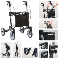 Vorschau: RUSSKA Vital Plus Carbon-Rollator mit weichen Rädern, versch. Sitzhöhen und Farben